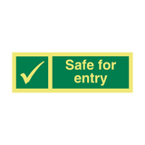 Safe For Entry IMO Sign - PVC Safety Signs