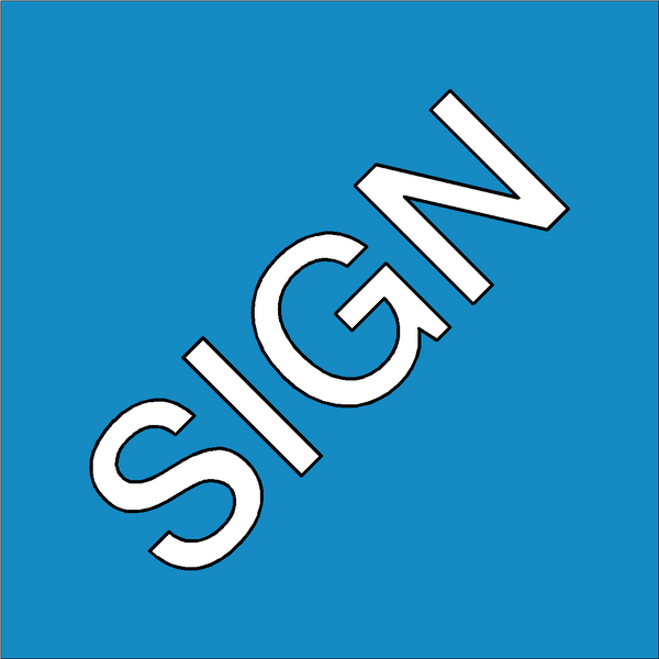 Sign Template - 300x100mm - PVC Safety Signs