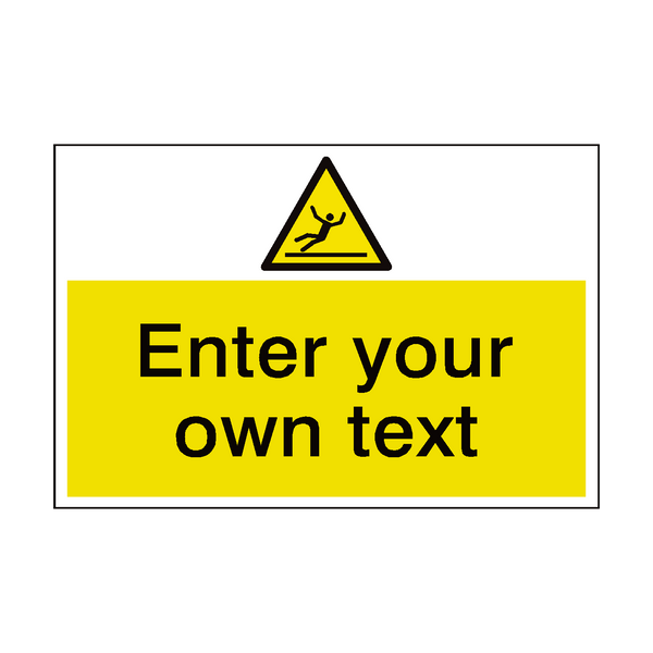 Slippery Floor Custom Safety Sign - PVC Safety Signs