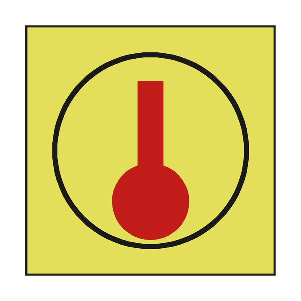 SPACE MONITORED HEAT DETECTOR SIGN - PVC Safety Signs
