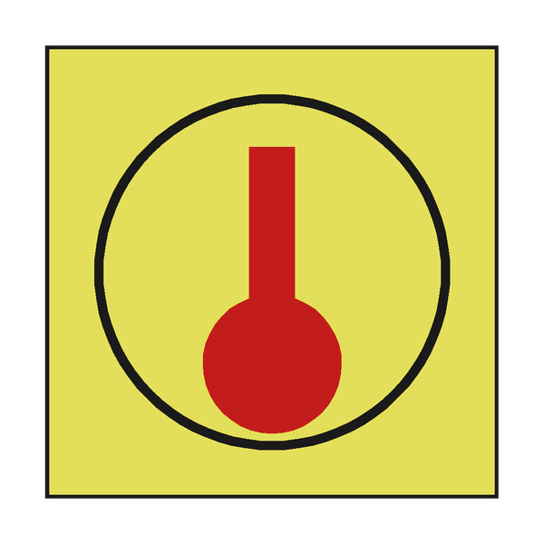 SPACE MONITORED HEAT DETECTOR SIGN - PVC Safety Signs