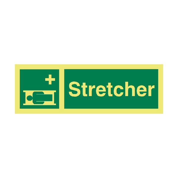 Stretcher Safety Sign - PVC Safety Signs