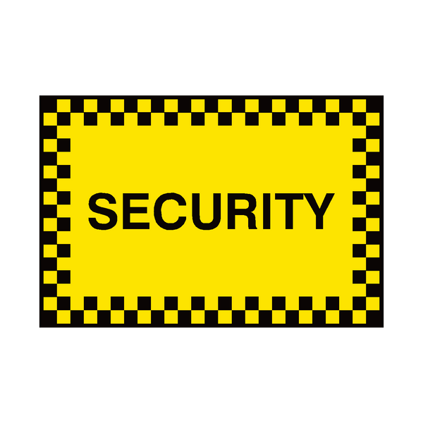 General Security Sign - PVC Safety Signs