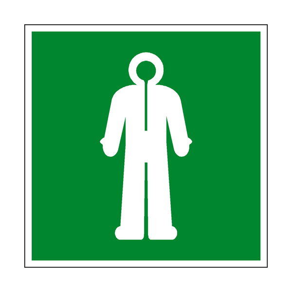 Survival Clothing Symbol Sign - PVC Safety Signs
