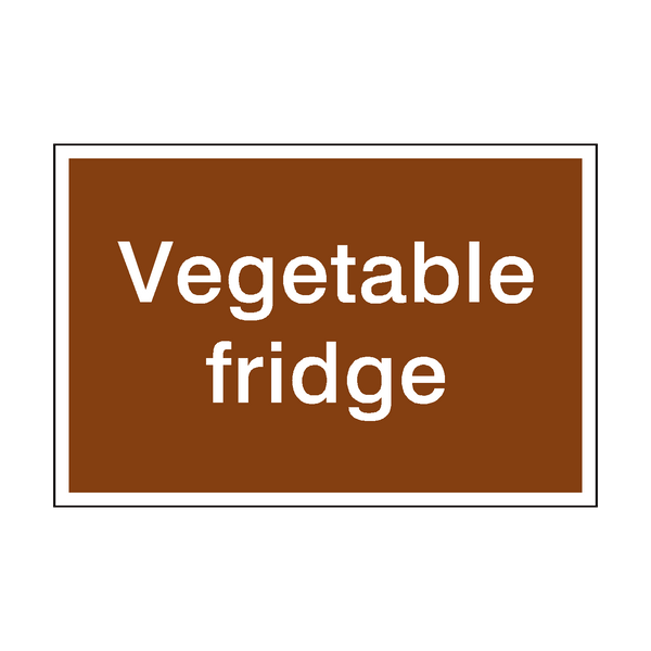Vegetable Sign - PVC Safety Signs