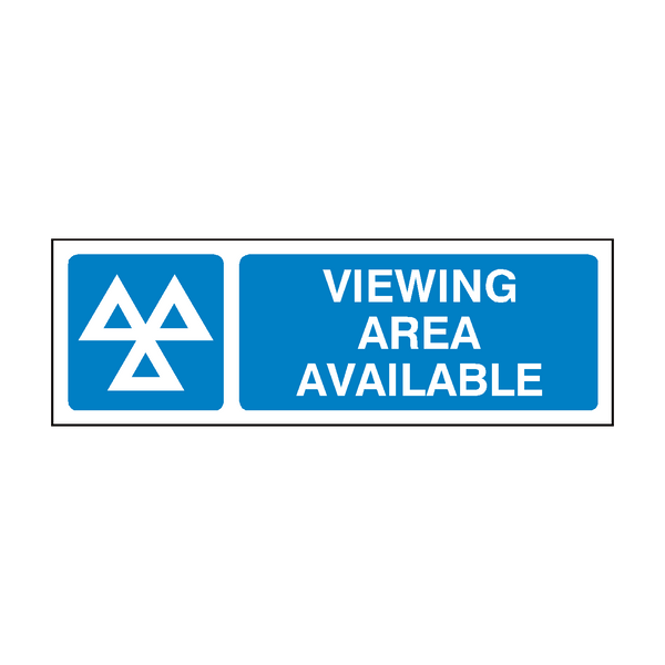Viewing Area MOT Sign - PVC Safety Signs
