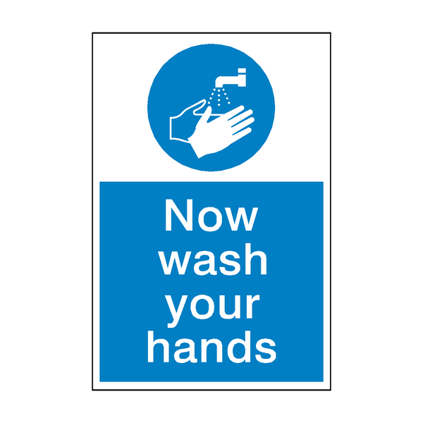 Wash Your Hands Mandatory Sign - PVC Safety Signs