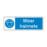 Wear Hairnets Hygiene Sign - PVC Safety Signs