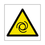 Automatic Start Up Hazard Symbol Sign - PVC Safety Signs
