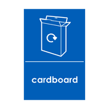 Cardboard Waste Recycling Signs - PVC Safety Signs