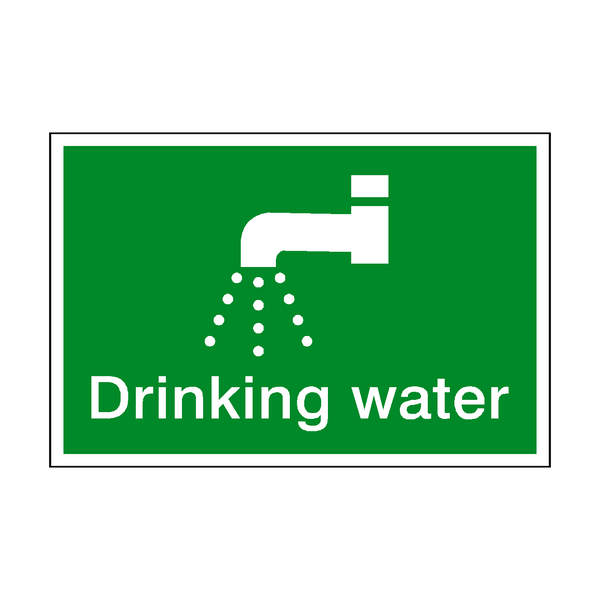 Drinking Water Sign - PVC Safety Signs