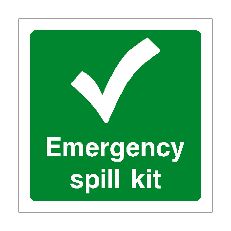 First Aid Spill Kit Sign - PVC Safety Signs