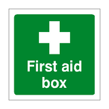 First Aid Box Sign - PVC Safety Signs