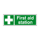 First Aid Station Sign - PVC Safety Signs