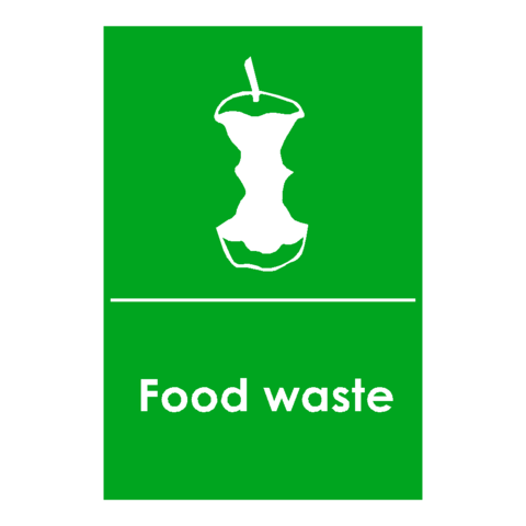 Food Logo Waste Recycling Signs - PVC Safety Signs