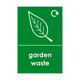 Garden Waste Logo Waste Recycling Signs - PVC Safety Signs
