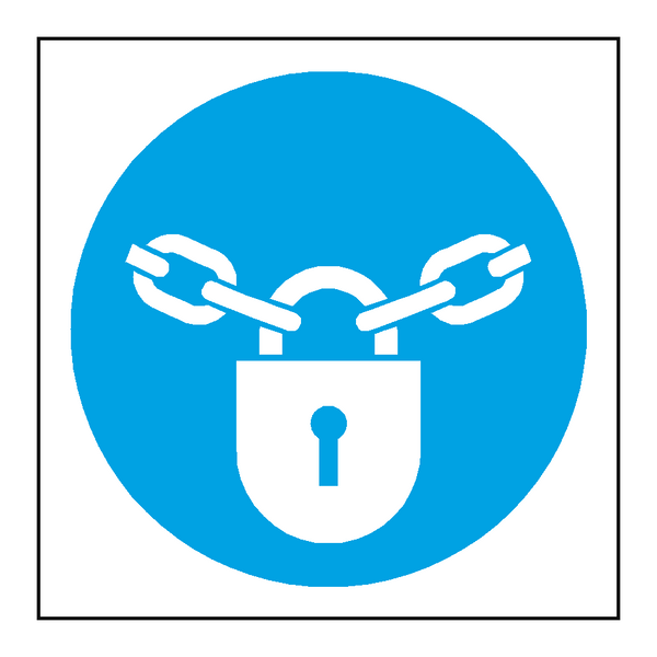 Keep Locked Symbol Door Sign - PVC Safety Signs