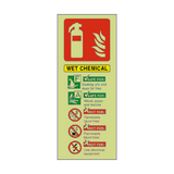 Foam Branch Pipe Extinguisher Photoluminescent Sign - PVC Safety Signs