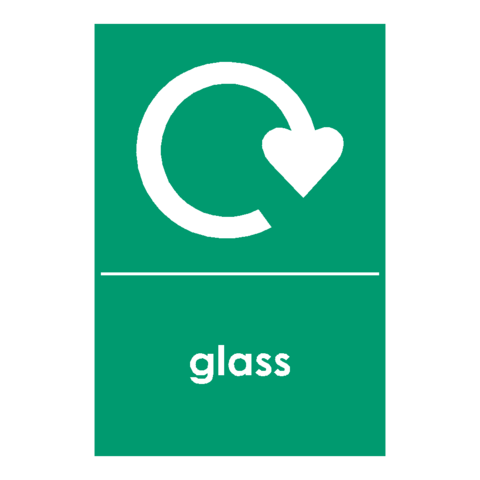 Recycling Glass Sign - PVC Safety Signs