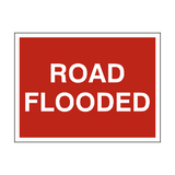 Road Flooded Traffic Sign - PVC Safety Signs