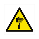 Sharp Hazard Symbol Sign - PVC Safety Signs