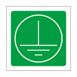 Electrical Ground Symbol Sign | PVC Safety Signs