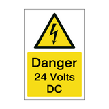24 Volts DC Sign | PVC Safety Signs