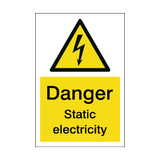 Static Electricity Sign - PVC Safety Signs