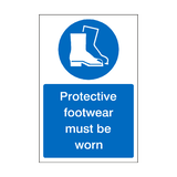Protective Footwear Mandatory Sign - PVC Safety Signs