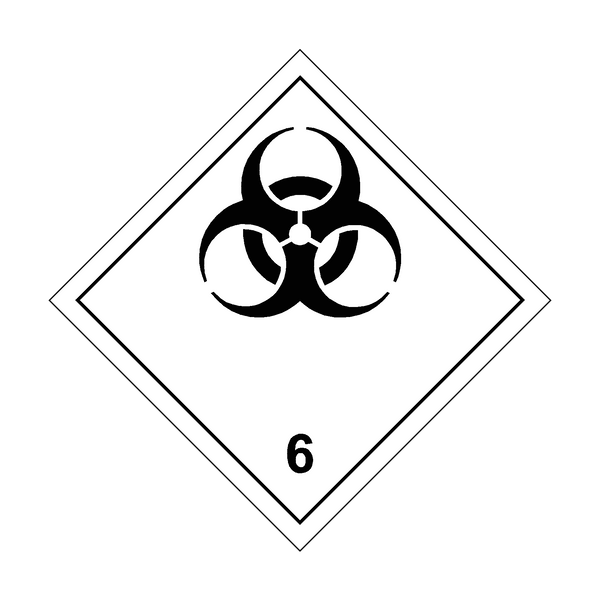 Biohazard 6 Sign | PVC Safety Signs
