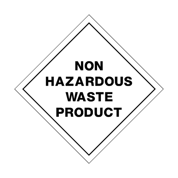 Non Hazardous Waste Product Sign | PVC Safety Signs