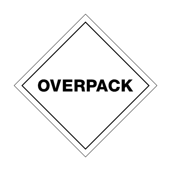 Overpack Sign | PVC Safety Signs