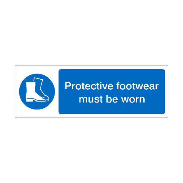 Protective Footwear Sign - PVC Safety Signs