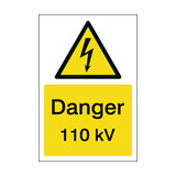 110 kV Sign | PVC Safety Signs