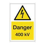 400 kV Sign | PVC Safety Signs