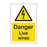 Live Wires Sign - PVC Safety Signs