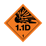 Explosives Class 1.1D Sign | PVC Safety Signs