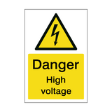 High Voltage Sign - PVC Safety Signs