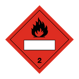 Flammable Text Box 2 Sign | PVC Safety Signs