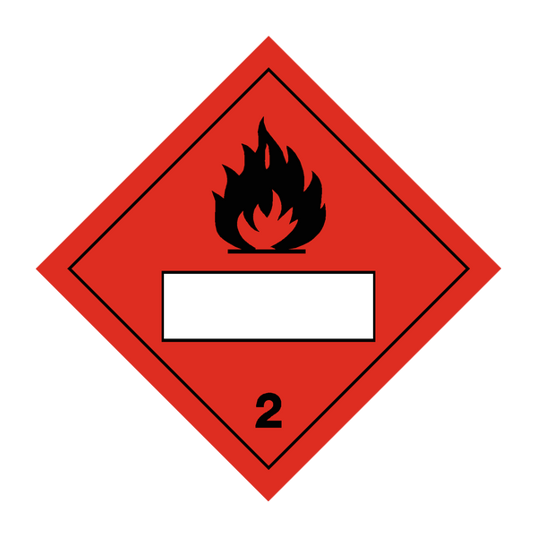 Flammable Text Box 2 Sign | PVC Safety Signs