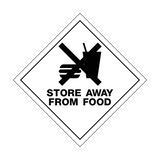 Store Away From Food Sign | PVC Safety Signs