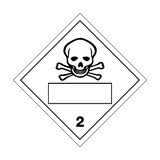 Toxic Gas 2 Text Box Sign | PVC Safety Signs
