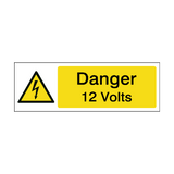 12 Volts Safety Sign | PVC Safety Signs