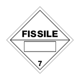 Fissile 7 Sign | PVC Safety Signs