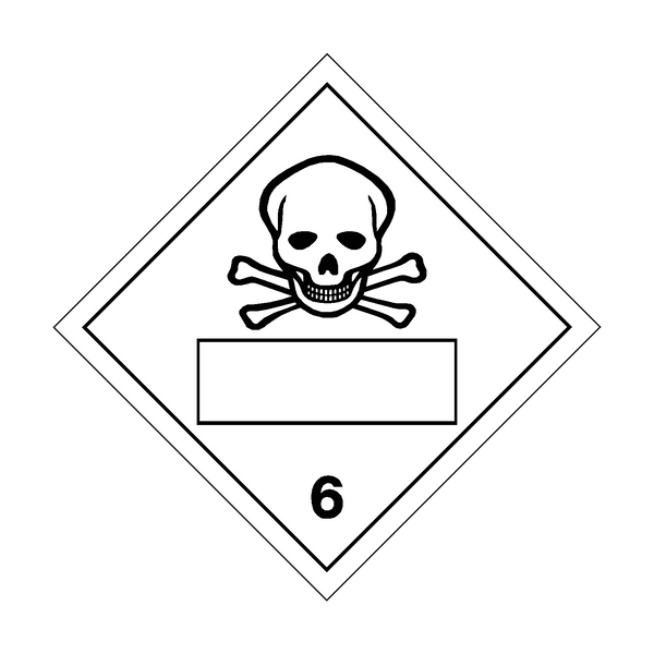 Poison Sign Rectangular Poison 6 Text Box Sign - Hazard Warning Sign | PVC Safety Signs