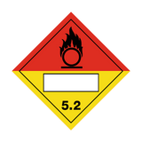 Organic Peroxide 5.2 Text Box Sign | PVC Safety Signs