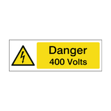 400 Volts Safety Sign - PVC Safety Signs