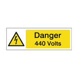 440 Volts Safety Sign - PVC Safety Signs