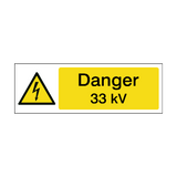 33 kV Safety Sign | PVC Safety Signs