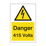 415 Volts Sign - PVC Safety Signs